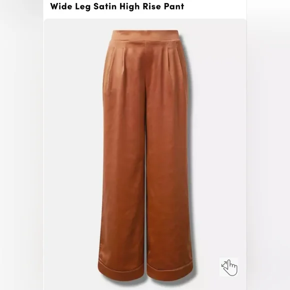 Torrid Wide Leg Satin Pants - Picture 5 of 5